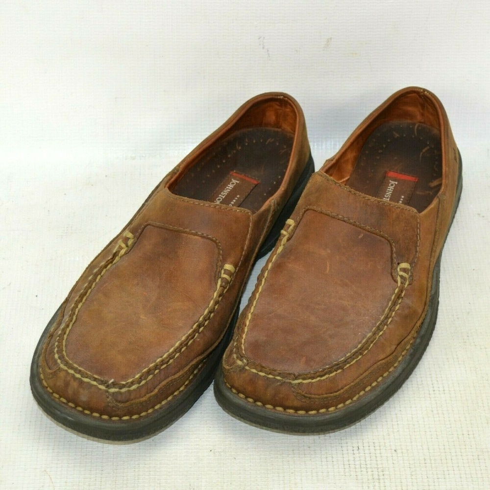 Johnston Murphy Leather Low Back Loafers Shoes Men